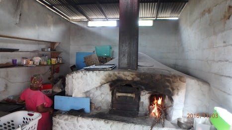 St Lucia island tour - community oven