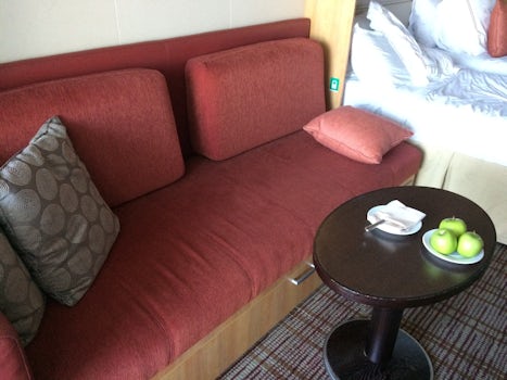 couch-bed of stateroom 1046