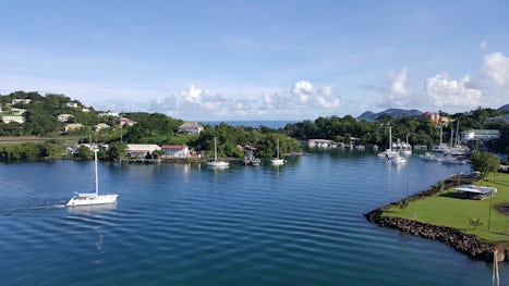 Port of Castries in St. Lucia