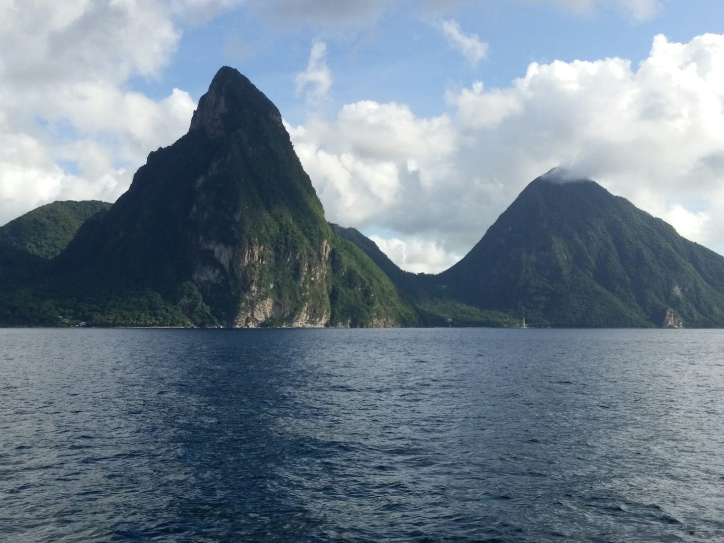 The Pitons (World Heritage Site) in St. Lucia.