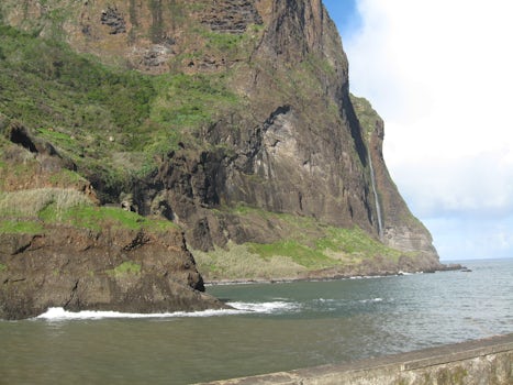 Madeira, a land of cliffs and waterfalls.