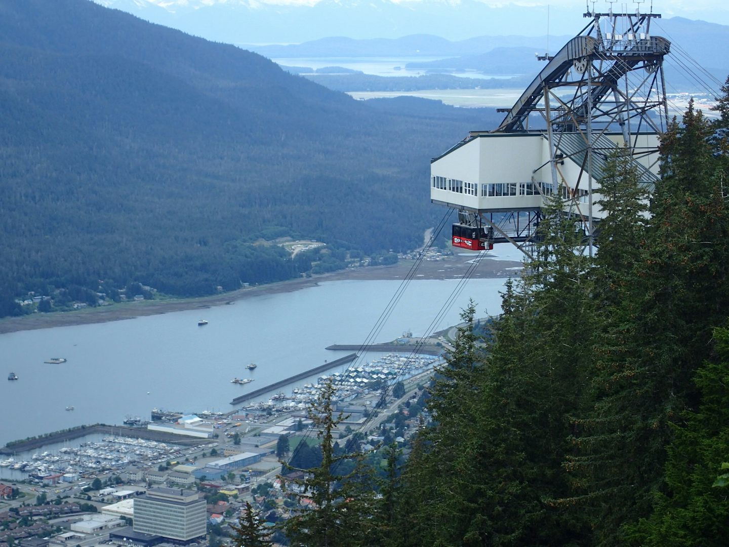 View of Juneau from Mount Roberts .