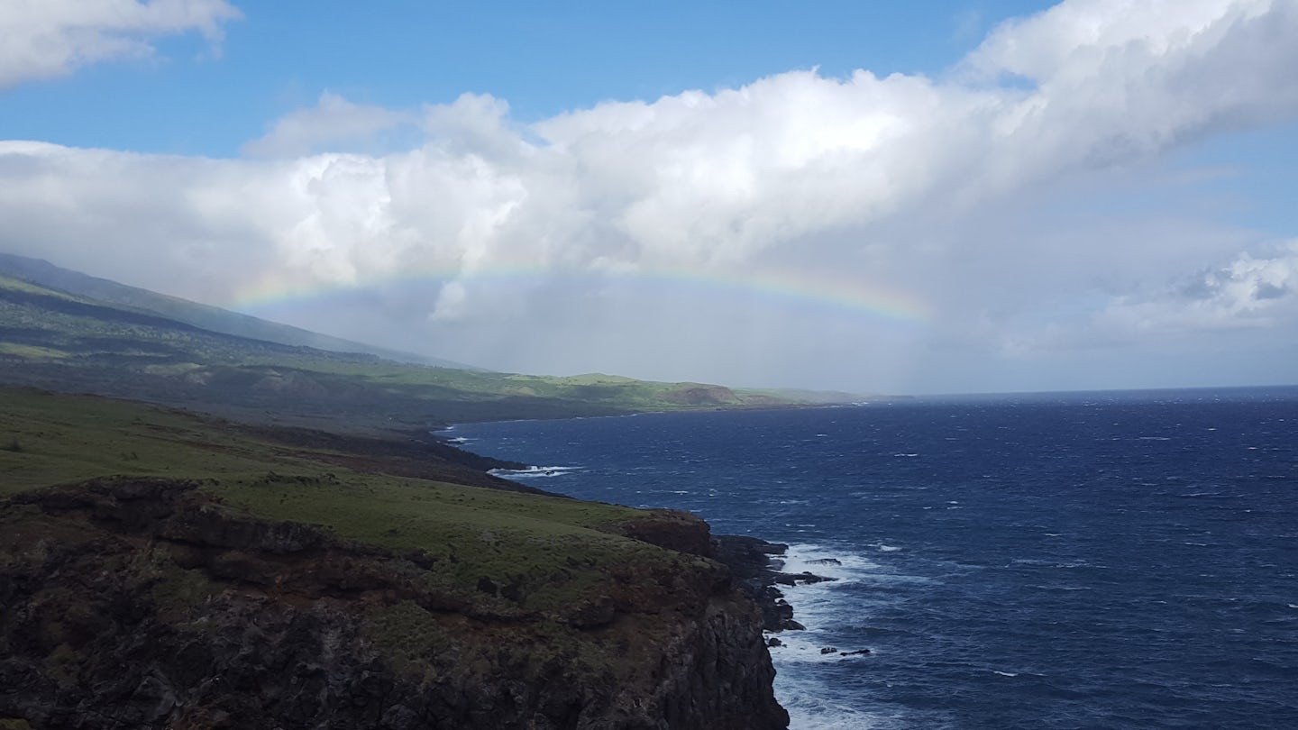 On our excursion to Hana. The beautiful coast of Maui