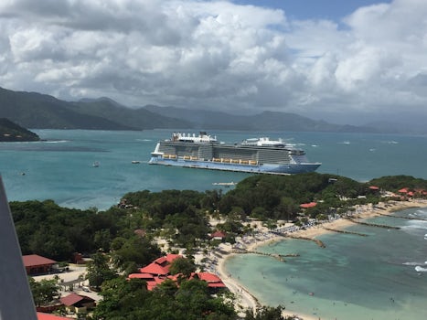View from the Top of the Zip Line in Labadee, Haiti