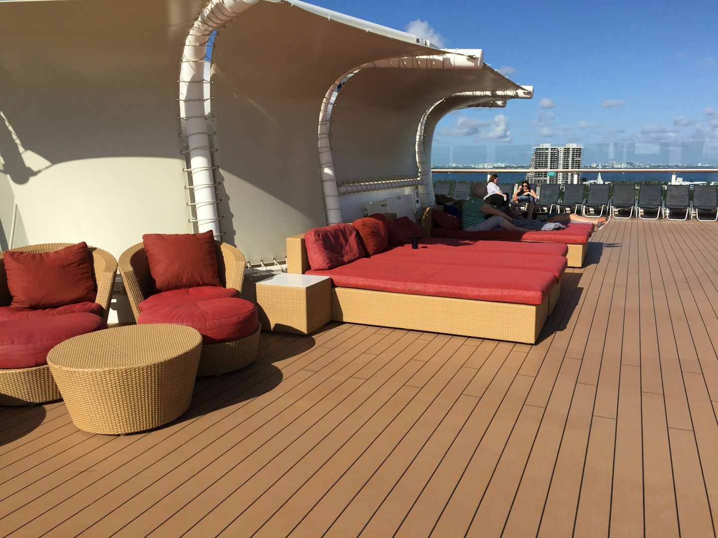 Solstice deck - the most peaceful open deck