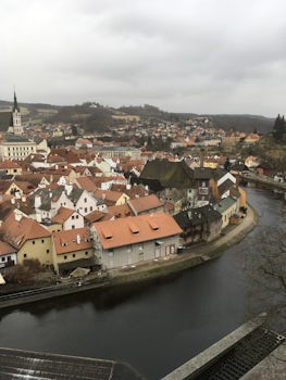 Cesky Krumlov in the Czech Republic, one of 3 choices for an excursion that