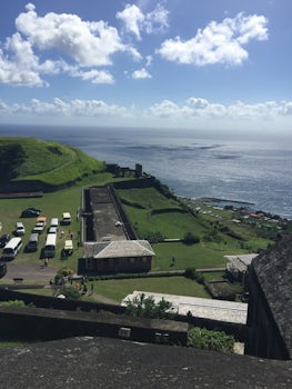 The fort in St. Kitts on our Viator shore excursion.