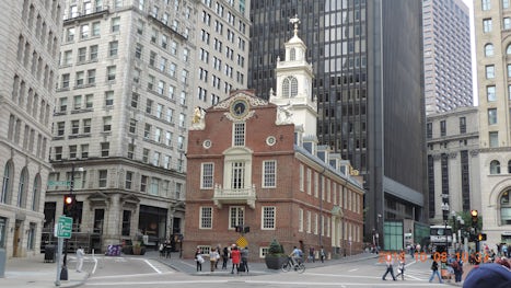 Boston MA. Old "small" building seems not being at its place, but i