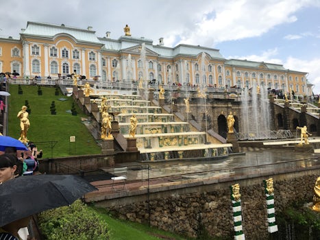 Peterhof gardens and fountains were well worth the hyrofoil trip out and bu