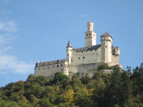 Marksburg Castle as seen from the river.