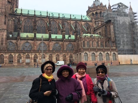 Outside Cologne Cathedral  ( Germany) with friends.