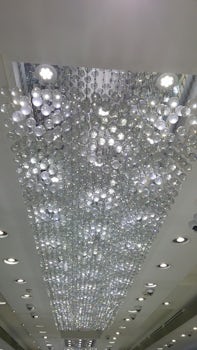 LED and Crystal Drop Chandelier at a Nassau Jewelry Store