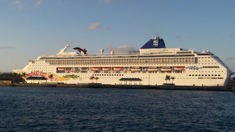 Norwegian Sky docked in Nassau, Bahamas