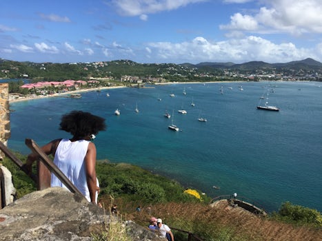Looking out to Rodney Bay