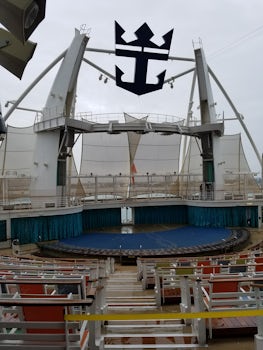 Aqua theater at back of ship.