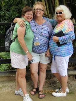 Angie, Janis, Vicki at La Soufriere Volcano  (St Lucia)