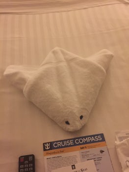 Stingray towel animal