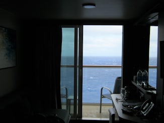 Balcony view out at sea.