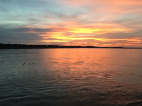 Sunset on the Mekong River