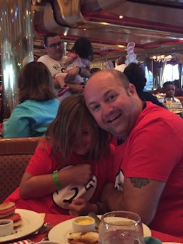 Family fun at the Dr. Seuss Breakfast in the Gold Olympian Dining Room on C