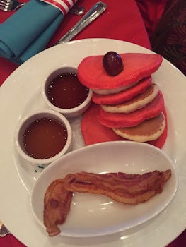 Truffula Tree Pancakes served at the Dr. Seuss Breakfast in the Gold Olympi
