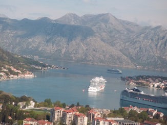 View of our ship while in Montenegro.