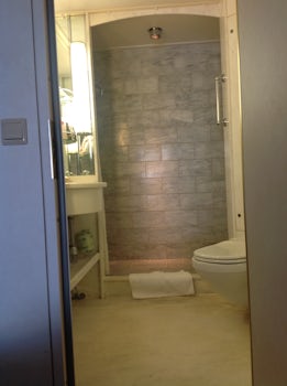 Bathroom in shower only suite.
