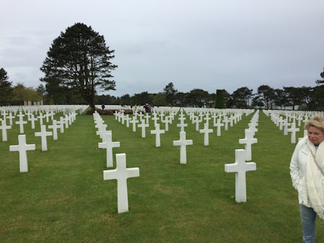 Normandy - Omaha Beach Cemetary. Be prepared with lots of hankies. Really moving experience.