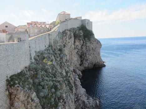 Walking the walls in Dubrovnik, Croatia