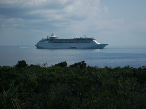 Majesty of the Seas Anchored at Coco Cay