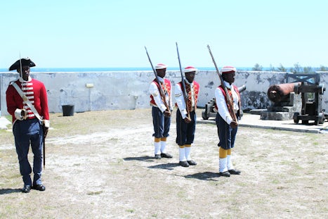 Fort Charlotte Nassau-Reenactors of the West India Regiment