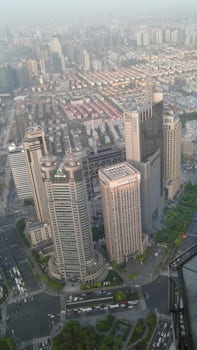 View from the 84th floor of the Jin Mao skyscraper.   You think that is coo