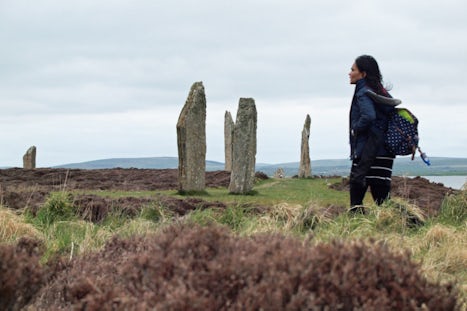 The magical Ring of Brodgar part of the Skara Brae excursion on Orkney. A q