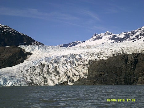 Mendenhall Glacier while Kayaking on the lake