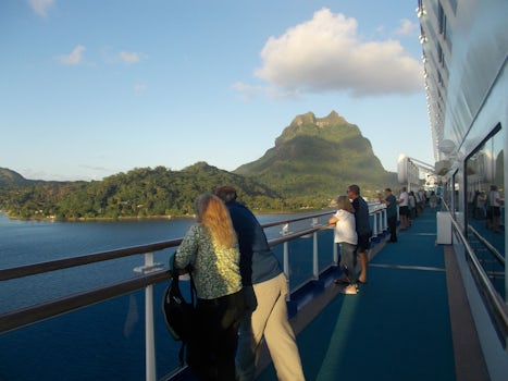Enjoying the scenery in Tahiti