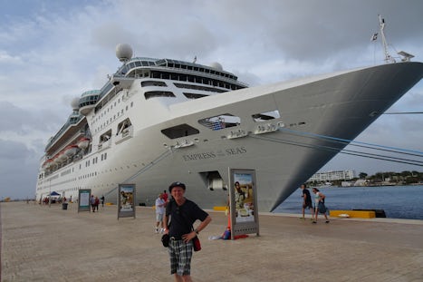 Our ship, docked in Cozumel