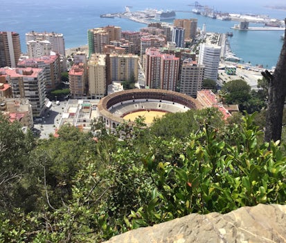 Malaga from the hilltop fort.