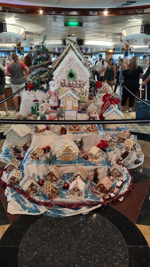 Gingerbread House decoration in the Windjammer.