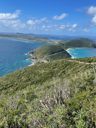 view of Atlantic and Caribbean in Virgin Gorda