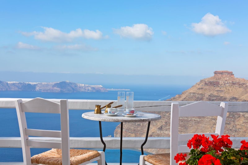 Greek coffee with a view! 
