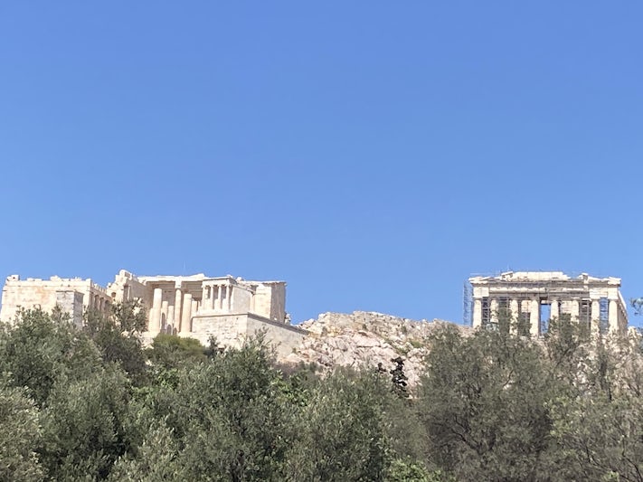 Acropolis from a distance after that part was canceled!