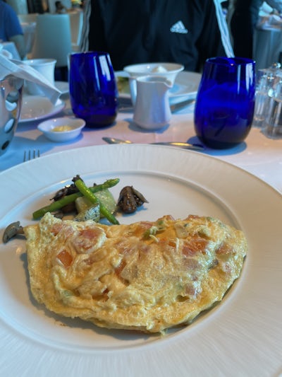 Omelette cooked to order