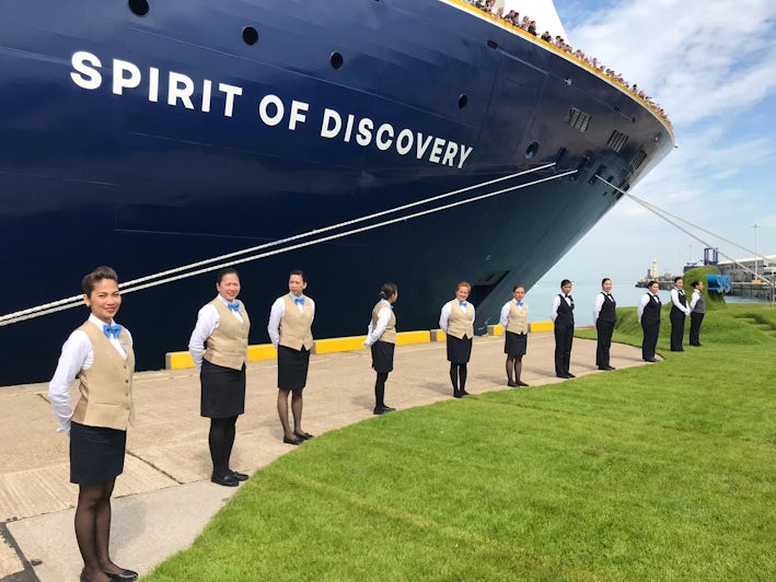 Saga Cruises Spirit of Discovery Naming Crew