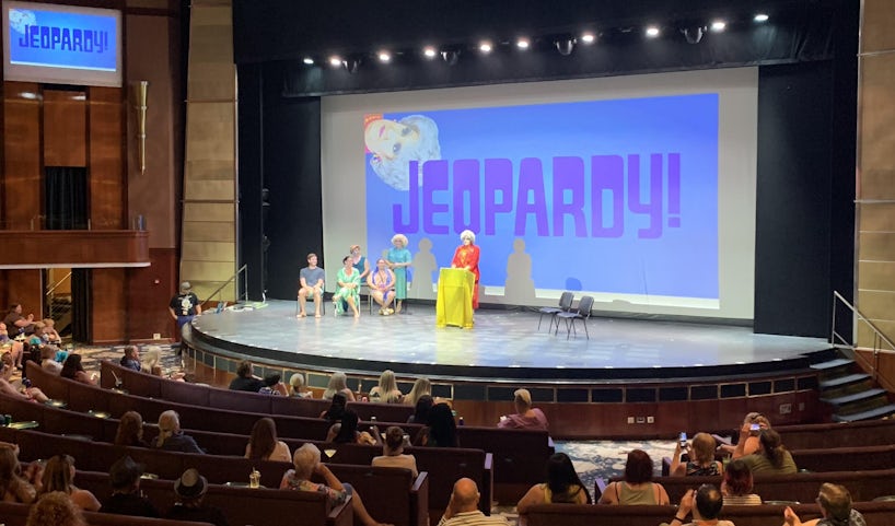 The Golden Gays playing Jeopardy! (Photo: Marilyn Borth)