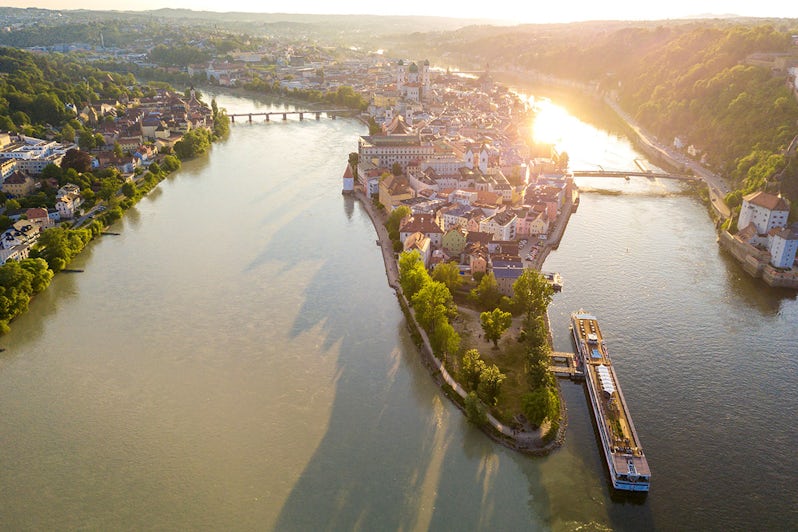 A Viking Longship in Passau Germany