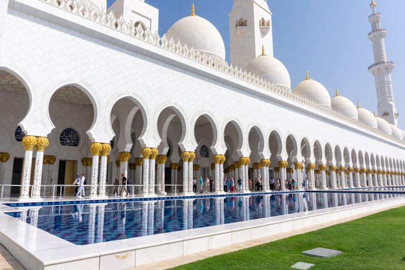 Sheikh Zayed Grand Mosque is the largest in the UAE (Photo: Aaron Saunders)