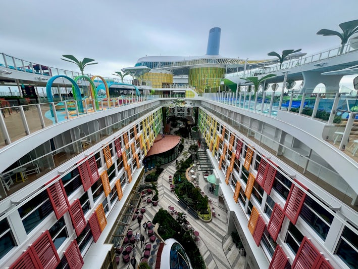 View of Chill Island and Central Park on Icon of the Seas (Photo: Chris Gray Faust)