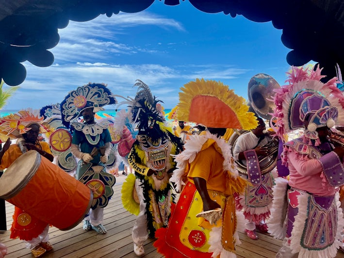 Junkanoo at Lookout Cay at Lighthouse Point (Photo: Chris Gray Faust)