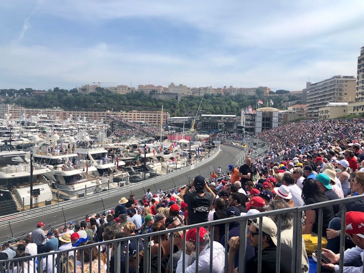 Monaco Grand Prix view from Grandstand K (Photo: Chris Gray Faust)