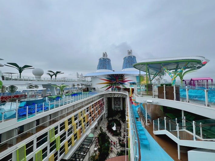 View of Chill Island above Central Park on Icon of the Seas (Photo: Chris Gray Faust)
